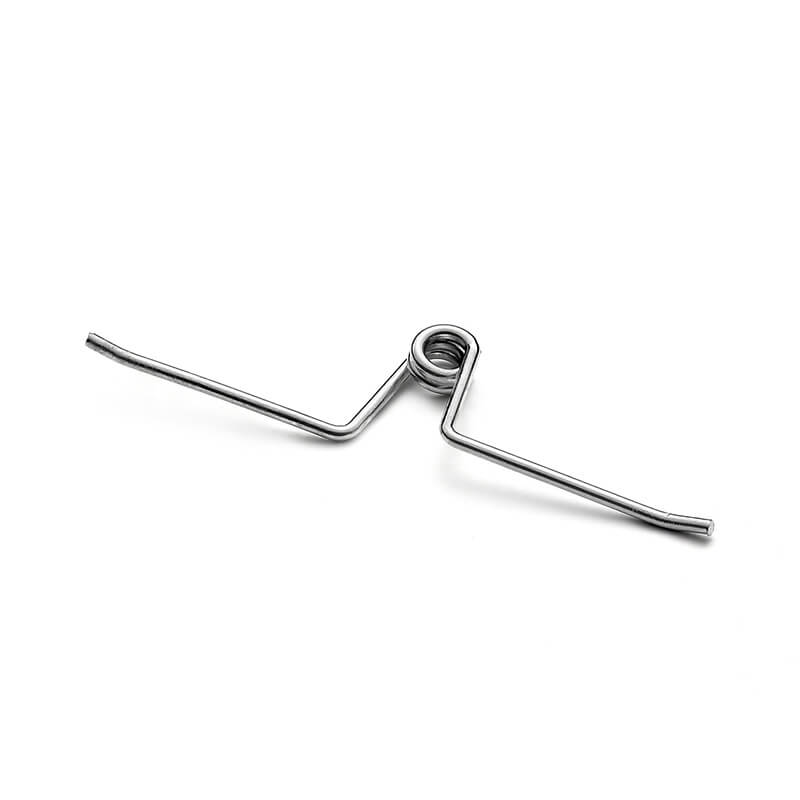 Downlight torsion spring with center coil and long angled arms (Zigoal)