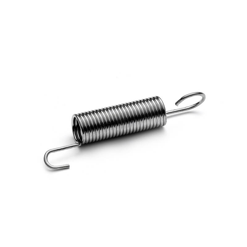 Close wound coil spring with two extended hook ends (Zigoal)