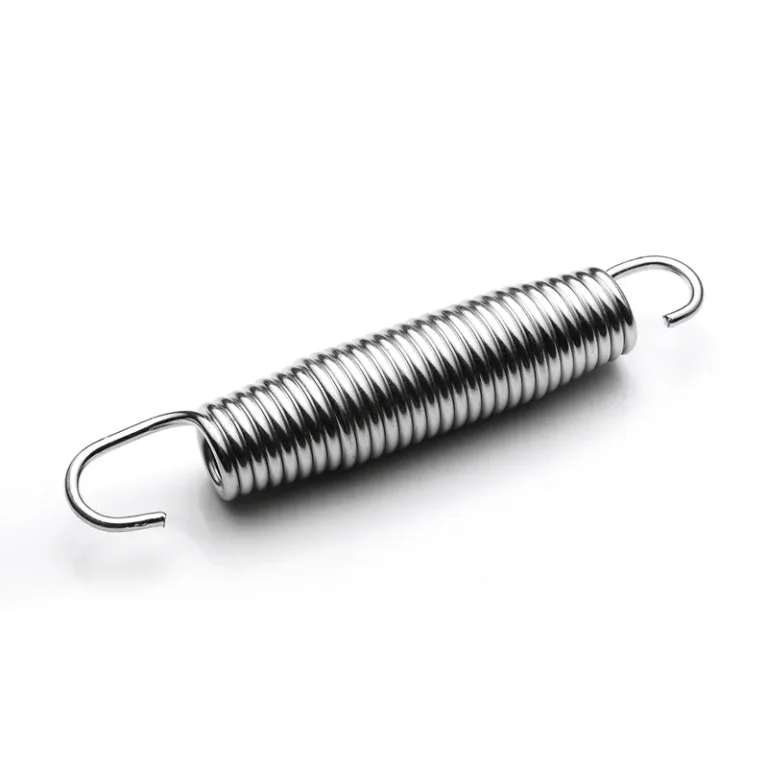 Barrel shaped extension spring with hook ends, past project sample (Zigoal)