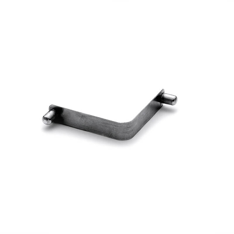 Flat strip button spring clip for quick release fastening (Zigoal)