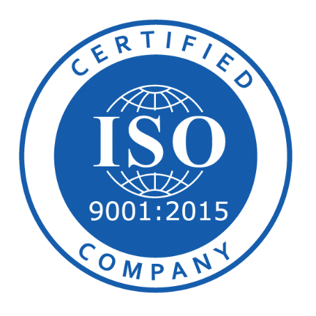 ISO 9001:2015 Certified Badge ISO 9001:2015 certified company badge