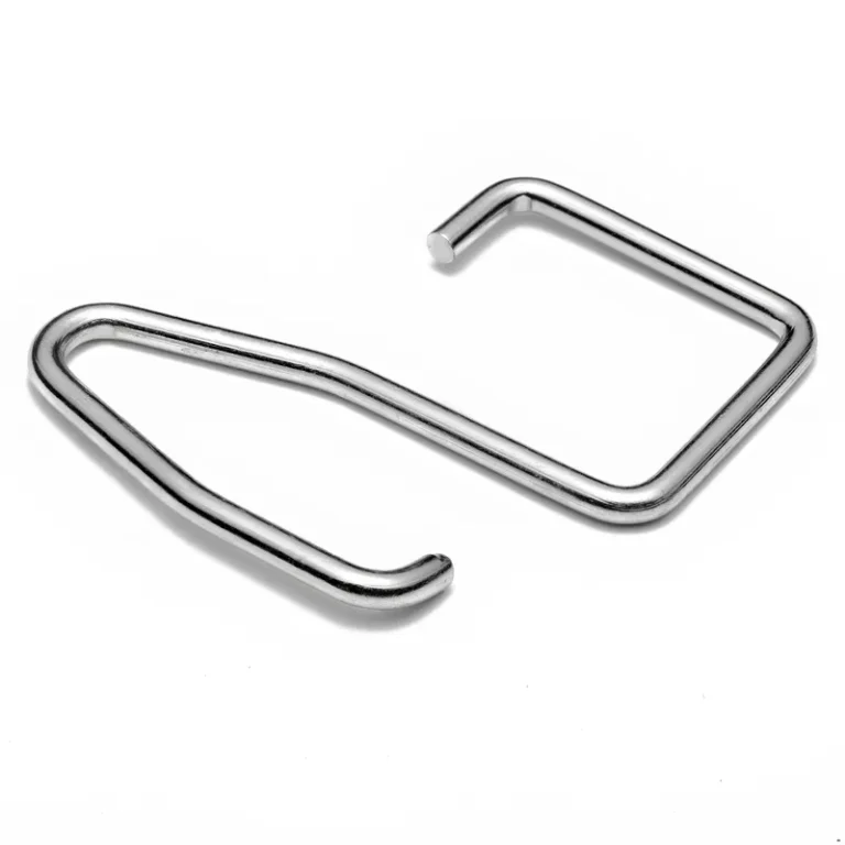Custom wire form with a rectangular loop and hook end (Zigoal)
