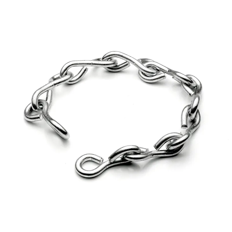 Link hook jack chain made from twisted wire links (Zigoal)