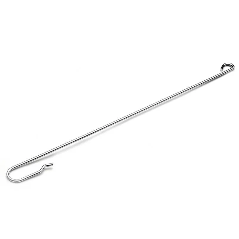 Long metal hook wire form with an eye end (Zigoal)