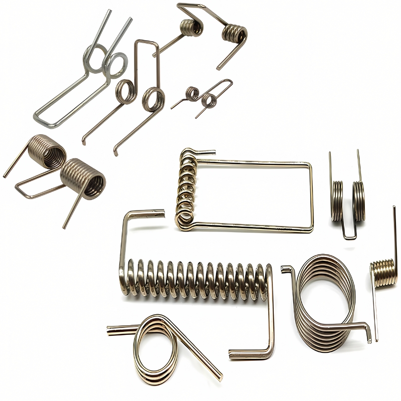 Group of single torsion springs in different sizes and leg styles (Zigoal)