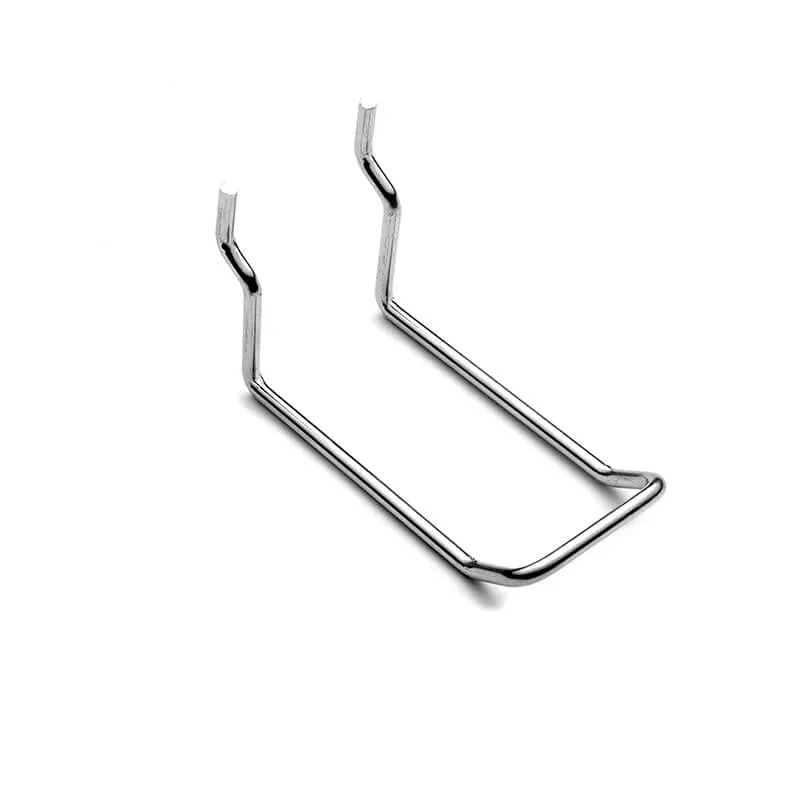 Wire bracket with two upright posts and a formed base (Zigoal)