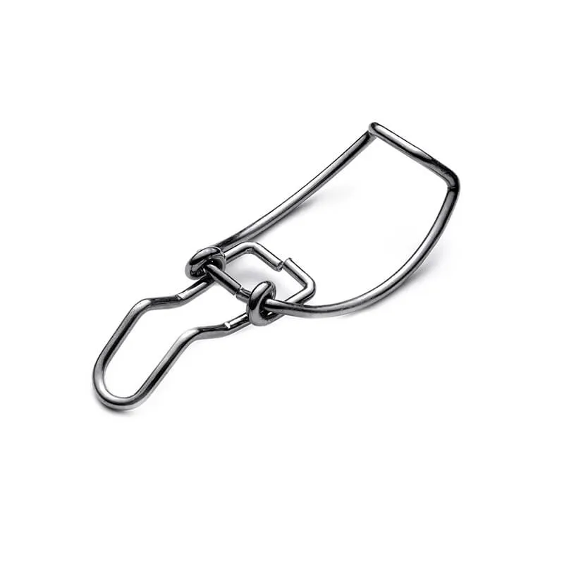 Wire spring latch with formed bail and hinge loop (Zigoal)