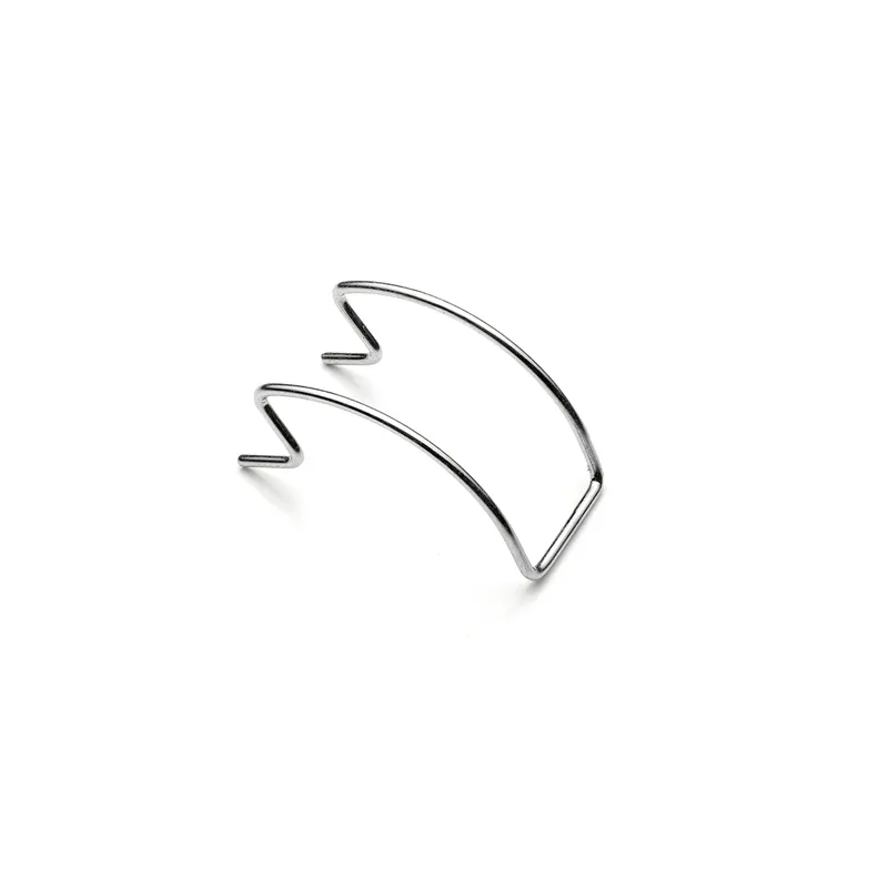 Metal wire rack component with arched frame and zigzag bends (Zigoal)