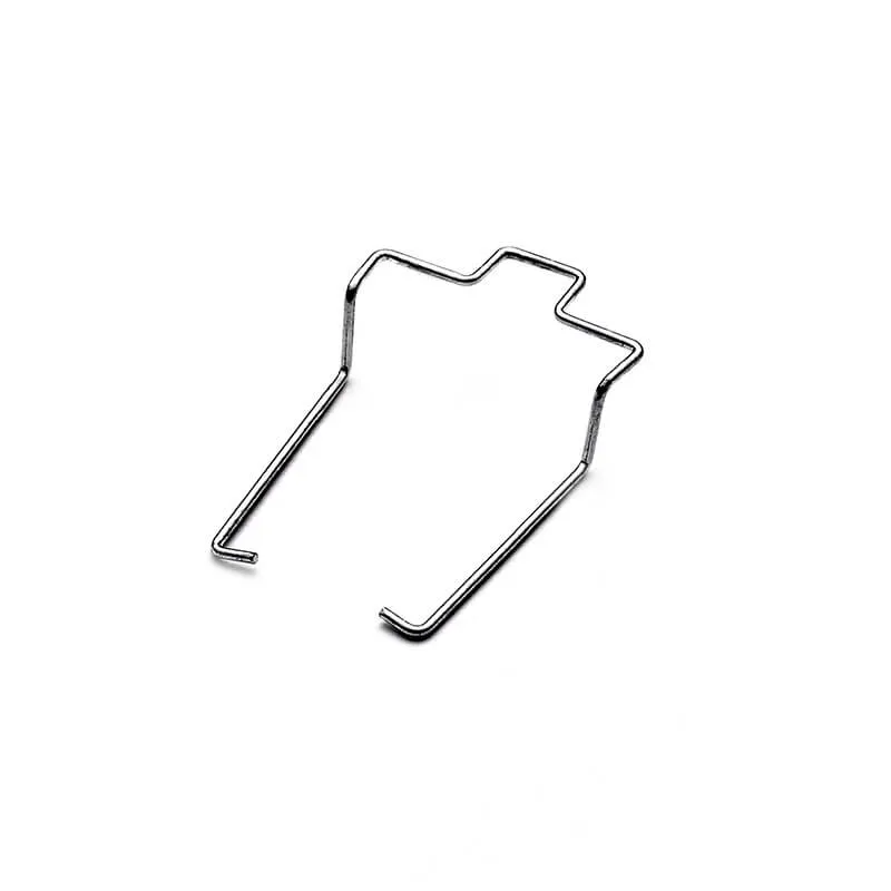Wire support form with stepped bends and angled legs (Zigoal)