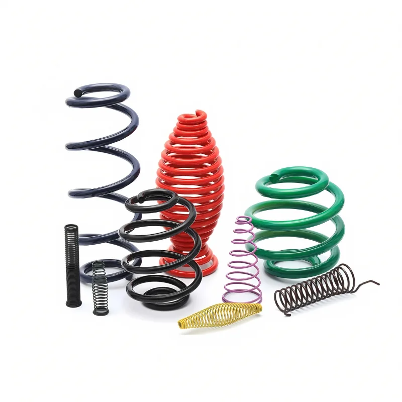 Compression springs in black, red, green and plated surface finishes (Zigoal)