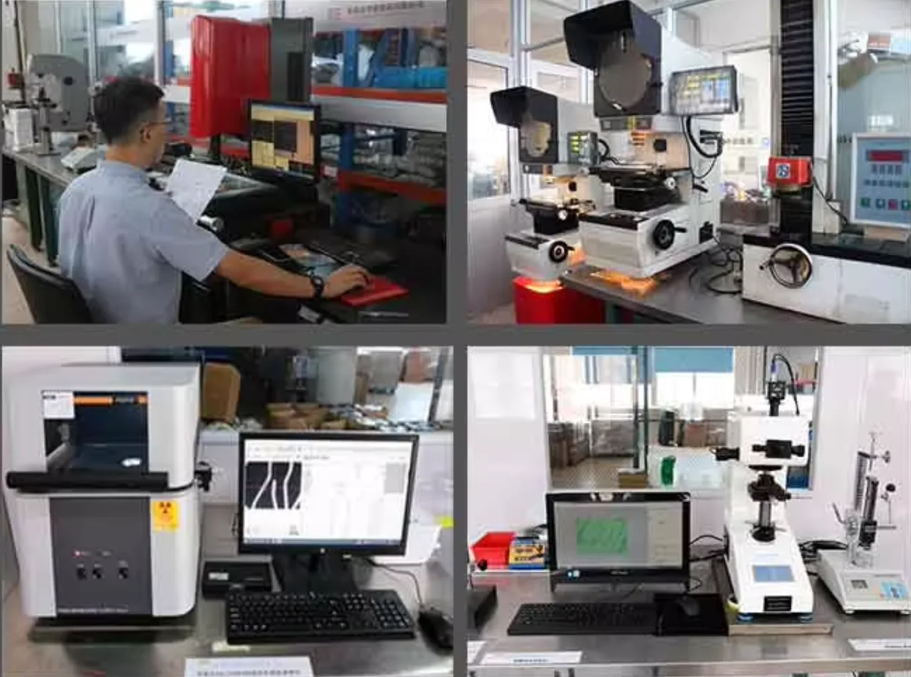 Quality control lab with spring testing and measuring equipment (Zigoal)